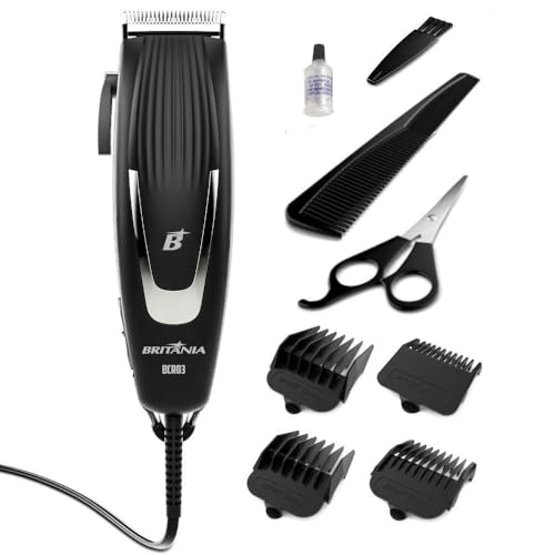 Cortador de Cabelos Britânia BCR03 9 Acessórios 18W 127V