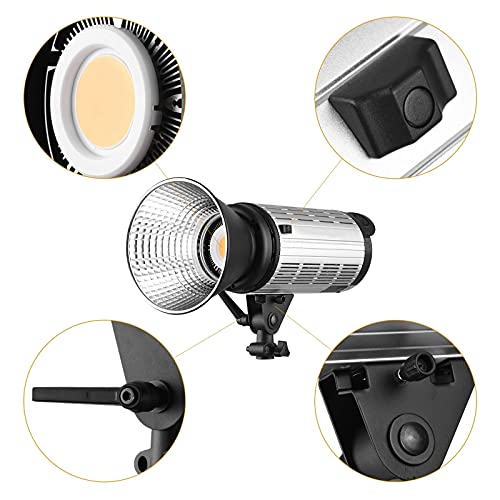 KIKIRon LED-Videoleuchte 200w LED-Fotografie-Fülllampe 0-100% Dimmbar Mit Integrierter 2.4G-FSK-System-Fernbedienung… – Bild 8