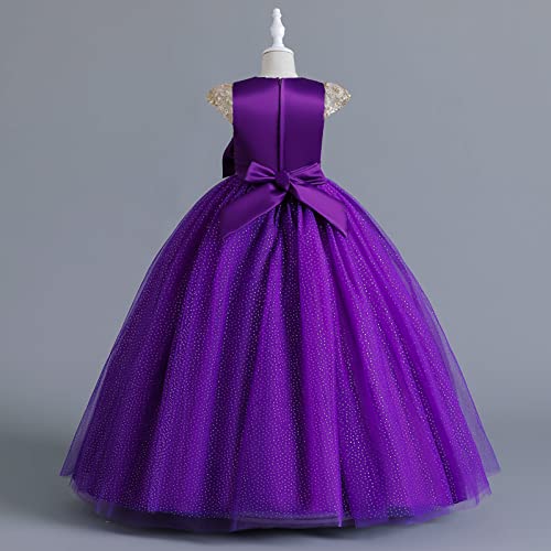 Sequins Pageant Dress for Girls Tulle Flower Girl Dresses for Wedding Birthday Princess Party Ball Gowns for Kids2