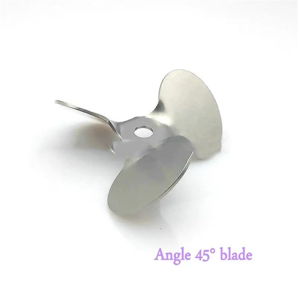 1 pz 304 Agitatore tre pale acciaio inossidabile Spingi verso il basso(100mm Angle 45 blade)