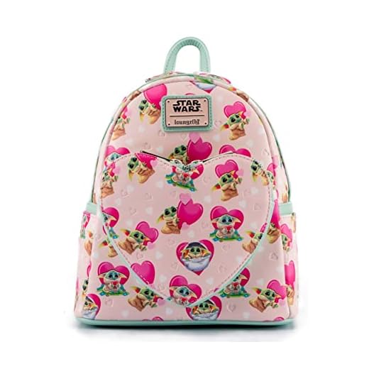 Loungefly Mochila Corazon Grogu The Mandalorian Star Wars 26cm, Juventud Unisex, Multicolor (Multicolor), Talla única