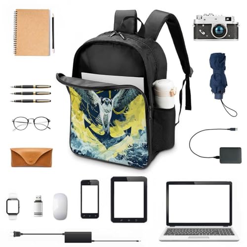 Mochilas escolares infantiles 3D Fishhawk con estuche escolar y bolsa 4