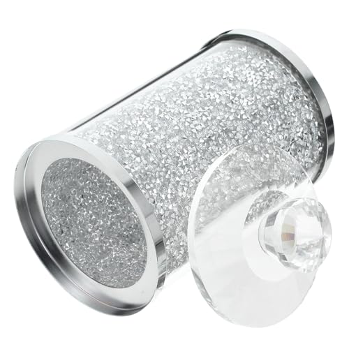 TEHAUX Tarro de Cristal con Tapa Hermética Diseño Brillante para Almacenamiento de Café Té y Azúcar Frasco Transparente para Encimera de Cocina Recipiente Elegante para Alimentos Color