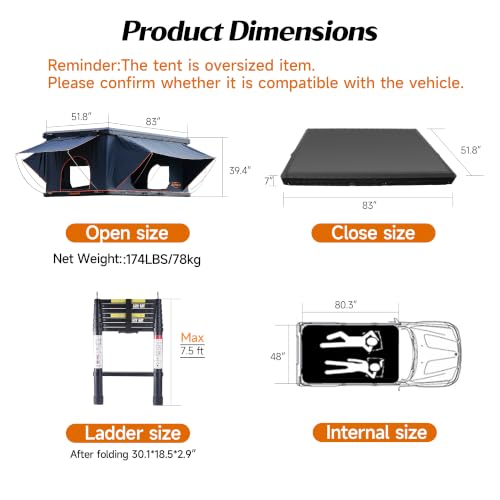 hard shell rooftop tent Kit