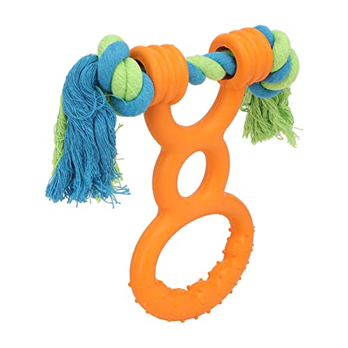 Kauspielzeug für Hunde, Zahnen, Gummi, Reinigung, Tragbares Hundering-Trainingsseil