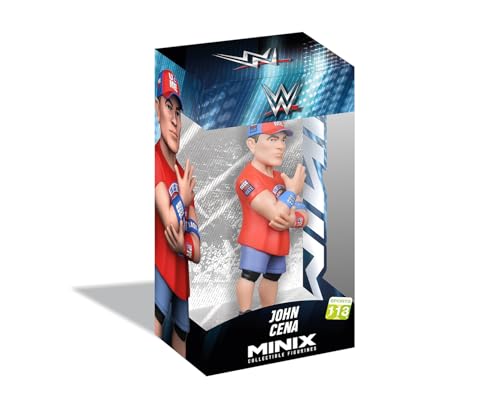 MINIX Bandai Figura WWE - John Cena - Coleccionables para Exhibición - Idea de Regalo - Juguetes para Niños Y Adultos - Fans De TV BANDAI MN20539