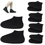 4 Paires de Couvre Chaussures Imperméables Réutilisables, Matériau en Silicone Résistant à...