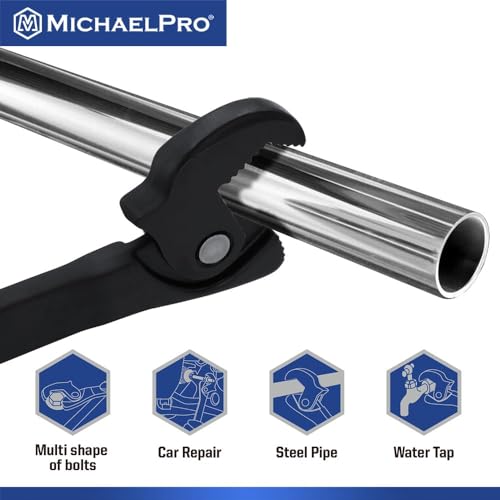 Image of MichaelPro Auto Size Adjusting Wrench 3 /16' to 11 /16 inch, inchMP001229 inch, inchBlack