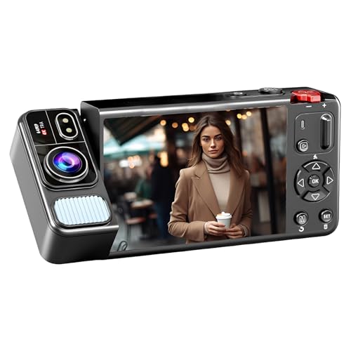 Caméra vlog pour débutants Goshyda 4K 64 MP pour filmer vos voyages