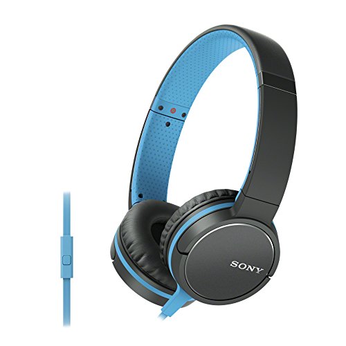 Sony MDR-ZX660AP Lightweight Over-Ear Headphone with Smartphone Control - Blue Sony MDR-ZX660AP Lightweight Over-Ear Headphone with Smartphone Control - Blue
