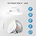 LVWIT 12 Pack 4inch 5CCT LED Recessed Light, Can Lighting Color Selectable 2700/3000/4000/5000/6000K, 7W=85W,Dimmable Downlight with E26 Conversion Kit, Retro Fit Ceiling Light Fixtures