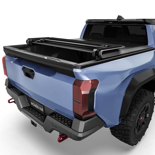Soft Tri-fold Tonneau Cover Fit for Toyota Tacoma 2024 2025 with Track Rail System, Fleetside 5 Ft...