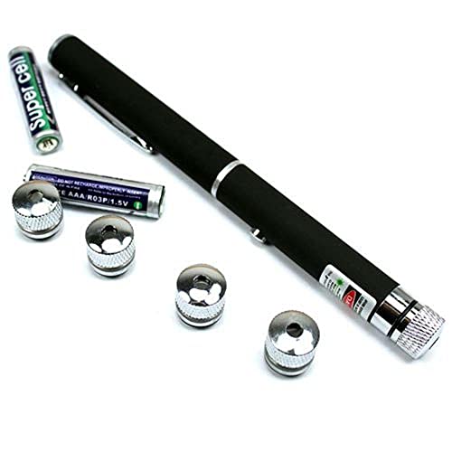 Caneta laser Green Pointer YL-5 5 Pontas com Diferentes Desenhos