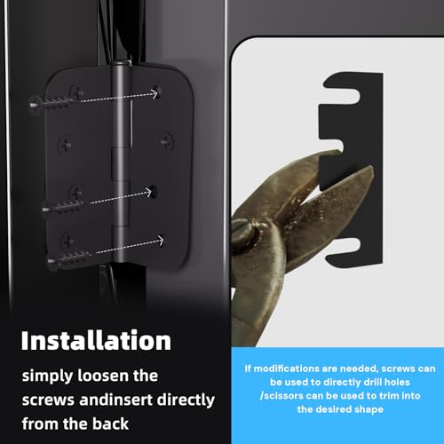 Image of Door Hinge Shims, Filling Gaps in Interior Doors Adjusting The Spacing to Align Them, Used to Solve Problems Such As Door Air Leakage, Can Be Trimmed,4 Inch (15, 4 Inch Hinge shims)