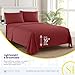 Queen Size Bed Sheets - Breathable Luxury Sheets with Full Elastic & Secure Corner Straps Built In - 1800 Supreme Collection Extra Soft Deep Pocket Bedding Set, Sheet Set, Queen, Burgundy