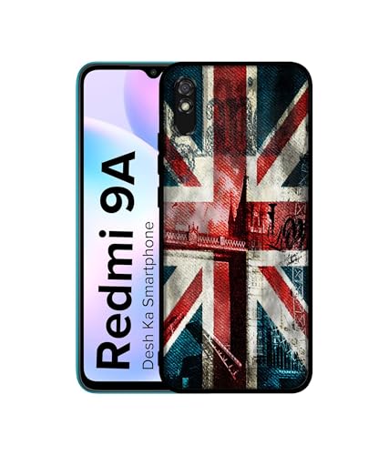 Image of London Flag Wallpaper Design Premium 2D Printed Metal Back Case Cover for Mi Redmi 9A / 9A Sport / 9i / 9i Sport