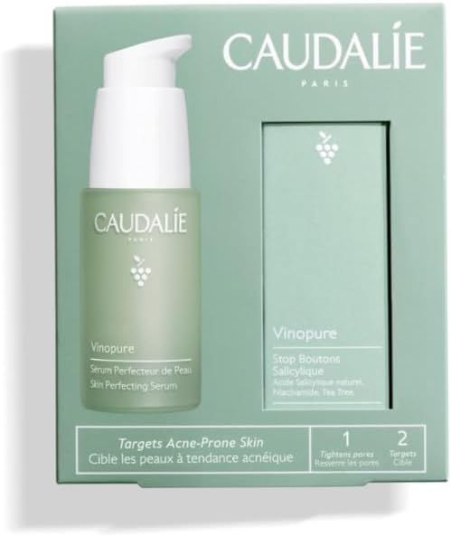 CaudalieAcne-Prone Skin Essentials Skin Care Set - Salicylic Acid Pore Minimizing Serum and Free Full Size Salicylic Spot Solution ($77 Value)