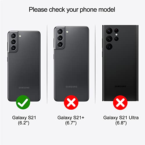 JZASES Case for Galaxy S21, 2 in 1 Magnetic Detachable Wallet Case, PU Leather Phone Case Cover with Card Holder for Samsung Galaxy S21, Blue