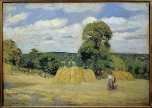 Image sur toile Pissarro la Vendange à Montfoucault pour évader votre esprit