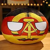 SLINGDA Country Ball Plushies Pelota Polaca Peluche EE. UU. Francia Canadá Inglaterra Alemania Corto Felpa Country Ball Peluche Mini Almohada Country Ball 10 Cm / 4 in
