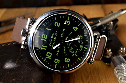 Limited Edition Storm Marriage Mens Wrist Watch Collectible Watch 3602 Russian Watch Rare (Brown) #TOP1