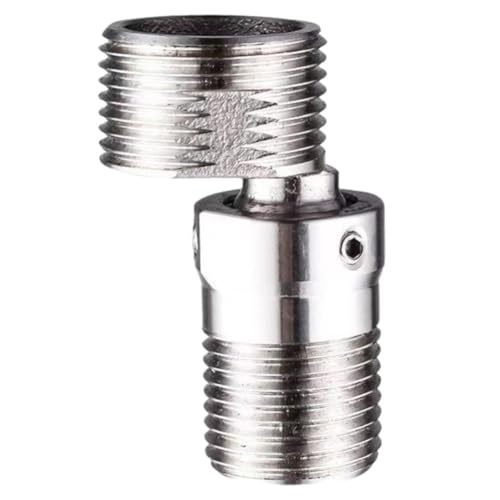 Rtyweth Adaptador de ángulo ajustable para grifo de ducha, conector de patas de ducha de ángulo ajustable de acero inoxidable 304, codo curvado de ducha Adap