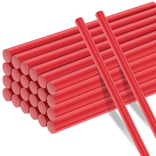 CroBlissful 20 Pcs Paintless Dent Repair Glue Sticks PDR Glue Hot Sticks Paintless Dent Repair Tool for Car Restoration Remover Tool Set (Red)