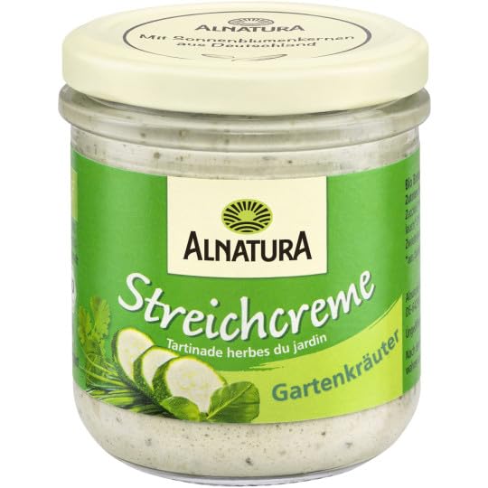 Alnatura Bio Streichcreme Gartenkräuter, vegan, 6er Pack (6 x 180 g)