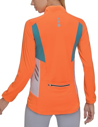 Image of Little Donkey Andy Women's Half Zip Breathable Cycling Vests Reflective Sleeveless Jerseys Shirts Golf 4 Rear Pockets