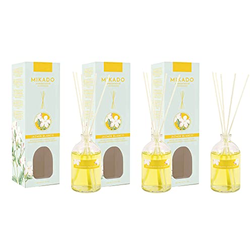 PACK3 MIKADO AMBIENTADOR 100ml JAZMIN BLANCO(PLUS HOME)