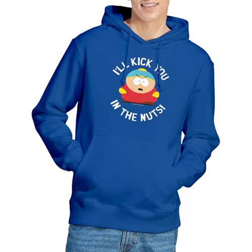 Sweatshirt à capuche South Park Kick You in The Nuts, le hoodie bleu pour vos soirées série