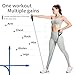 Resistance Bands with Handles, Single Resistance Tubes, Workout Bands with Handles, Durable Exercise Band for Stretching, Home Workouts, Physical Therapy, Fitness, Natural Latex (Red-X Light)