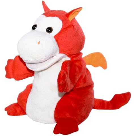 Bauer Spielwaren "Theatrello" Handpuppe Drache: Kuscheltier für Puppentheater und Lernspiele Cover
