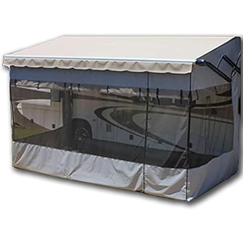 ShadePro - Villa RV Awning Screen Room - Add Room for Your Family Under Your RV Awning - Camper Screen Room for RV Patio or Porch Enclosure - Size 17 feet Cover