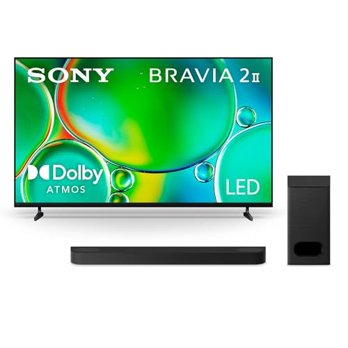 Image of Sony BRAVIA 2 II 55-Inch 4K Ultra HD Smart TV (K-55S20M2, 2025) & BRAVIA Theater Bar 6 3.1.2ch Sound Bar with Wireless Subwoofer Bundle