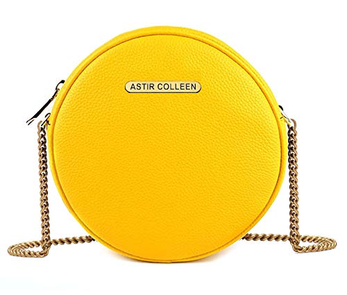 ASTIR COLLEENWomen's & Girl's Sling Bag - Round Plain (Yellow)