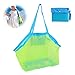 Jantabo Sac De Plage En Filet, Pliable Sac Rangement Pour Jouets Plage Pour La Plage Piscine Le Transport De Jouets Et De Vêtements Serviettes Sable Loin 45 X 30 X 45cm (vert)