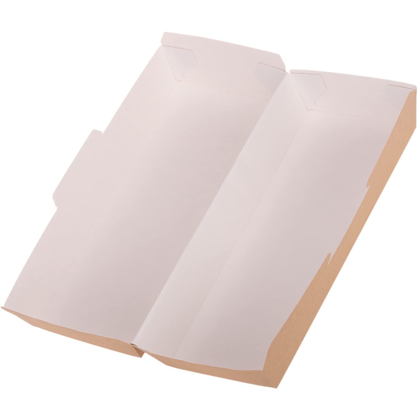Cajas “panini” Take Away de cartón reciclable 50 uds de 26.5 x 12.2 x 7 cm Natural