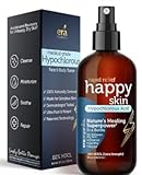 Happy Skin .02% Hypochlorous Acid Spray Toner– Extra Strength, Extra Gentle 100% Natural Toner & Skin Cleanser for Face & Body– Soothe, Hydrate & Repair Dry, Sensitive Skin– pH Balanced, Non-Toxic 8oz