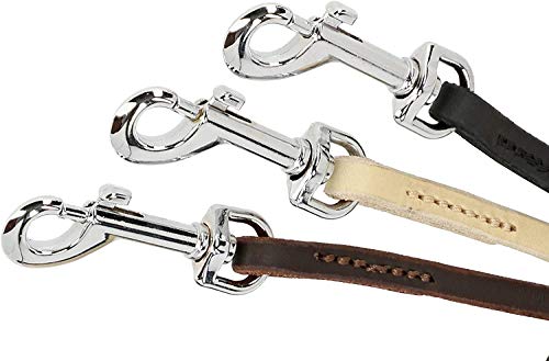 DINGO guinzaglio Morbida Pelle Cucita, 10 mm x 120...