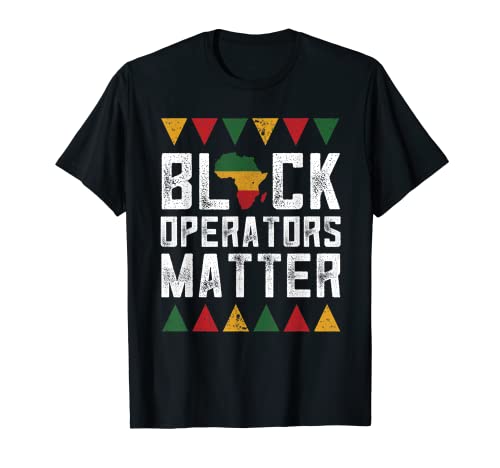 Black Operators Matter Blm History Apparel, Americano africano Camiseta