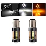 S25 ダブル球 ウインカー led ホワイト アンバー切替 テール バックランプ 1157 BAY15D ピン角180°段違い 2個