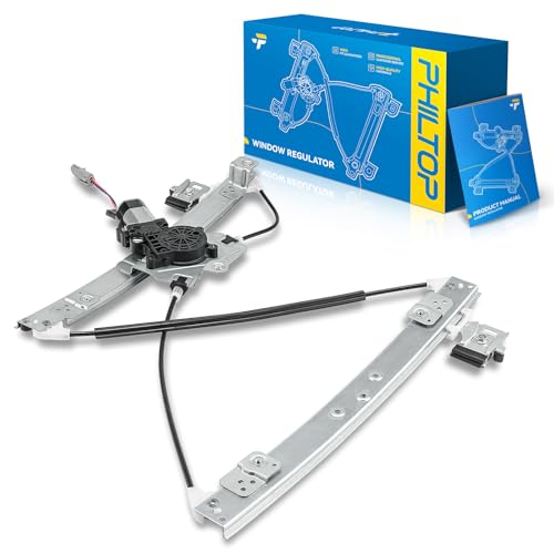 Image of PHILTOP Front Left Driver Side Power Window Regulator and Motor Assembly Compatible with 2005-2010 Chrysler 300 2006-2010 Dodge Charger 2005-2008 Dodge Magnum Replaces 748-619,2 Pins
