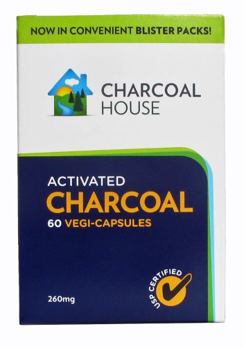 USP Medical Grade Activated Charcoal Capsules in Blister Packs by Charcoal House | Travel Size