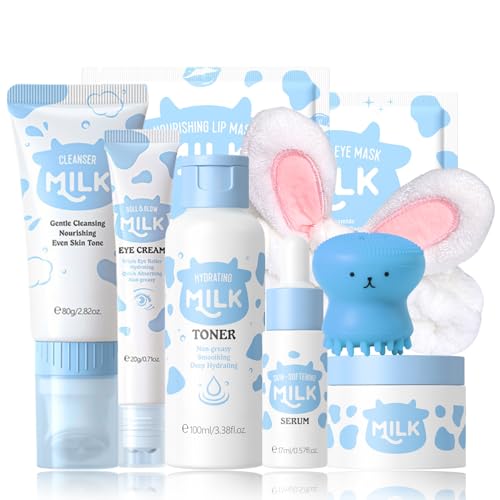 Skincare Set regalo per ragazze – Skin Care – Set regalo per donne – Cura del viso – Skin Care Set idratante – Set da viaggio Skincare prodotti – con crema, siero, toner