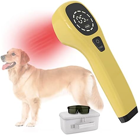 KTS Cold Laser Therapy for Dogs,Red Light Vet Device for Pets,Handheld Infrared Light Therapy for Pain Relief, Muscle & Joint Pain,Light wavelength 650nm/808nm,Suitable for Cats Dogs Horse Animals