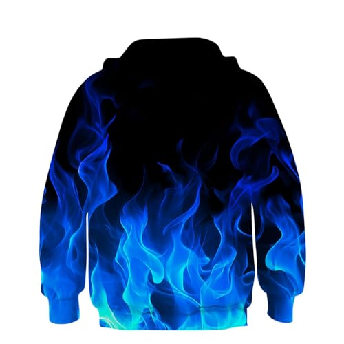 Boys Crewneck Hoodies Casual Hoods Outfits Sweatshirts for Boy Long Sleeve Fire Graphic Funny Hooded Winter Fall Hoodies 2025 Clothing Country Concert Y2K 5 Years2