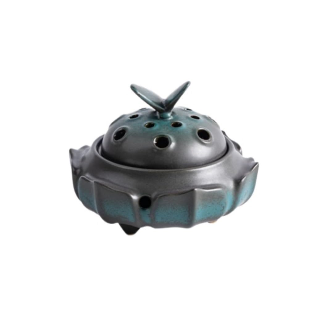 Basxdrfxz A Incense Holder Base Household Incense Burner Indoor Romatherapy Ceramic Disc Ntique Box