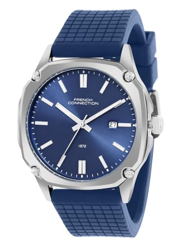 Image of French Connection Vangaurd Blue Round Dial Mens Analogue Watch FCH01U