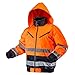 Produktbild NEO TOOLS Thermo Warnschutzjacke EN 20471 Warnjacke orange Neon gelb Arbeitsjacke Warnschutz Sicherheitsjacke L orange